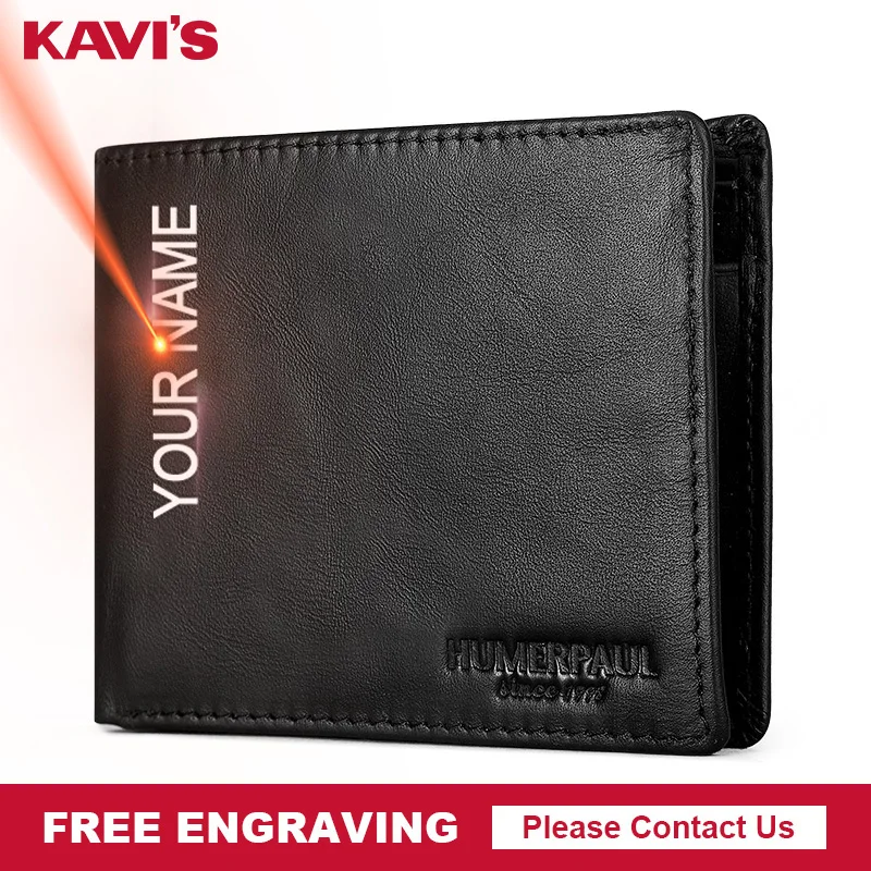 KAVIS 100% Cow Leather Engraving Wallet Men Fashion Small Card Holder Wallets RFID Blocking Male Short Purse High Quality Bag
KAVIS 100% Cow Leather Engraving Wallet Men Fashion Small Card Holder Wallets RFID Blocking Male Short Purse High Quality Bag