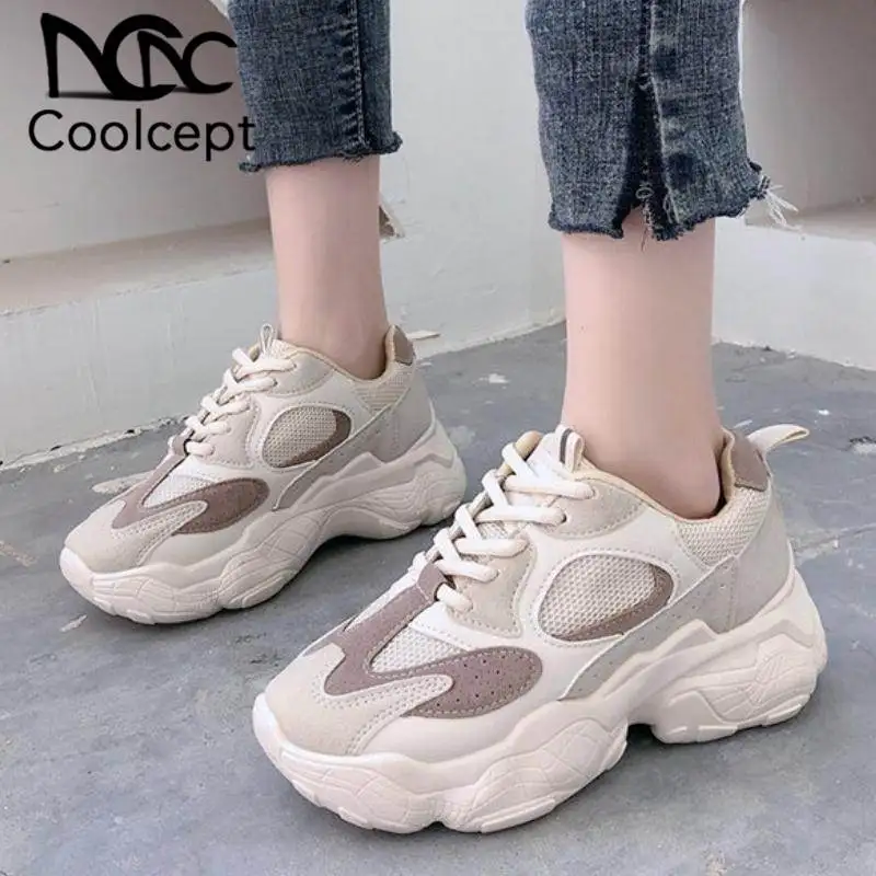 Coolcept Women Sneakers Fashion Mixed Color Breathable Mesh Player Shoes Women Casual Lace Up Vulcanized Footwear Size 35-39
Coolcept Women Sneakers Fashion Mixed Color Breathable Mesh Player Shoes Women Casual Lace Up Vulcanized Footwear Size 35-39