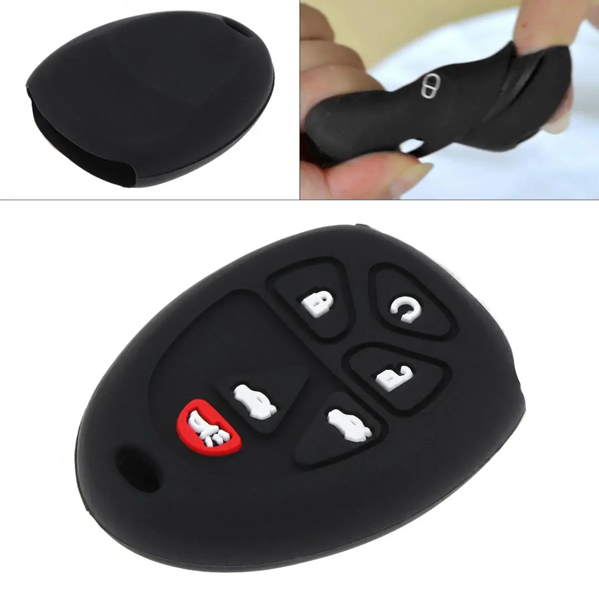 6 Buttons Silicone Plate Car Key Case Replacement Protector Holder fit for Cadillac Escalade /Chevrolet / GMC Yukon 2007 - 2014
6 Buttons Silicone Plate Car Key Case Replacement Protector Holder fit for Cadillac Escalade /Chevrolet / GMC Yukon 2007 - 2014