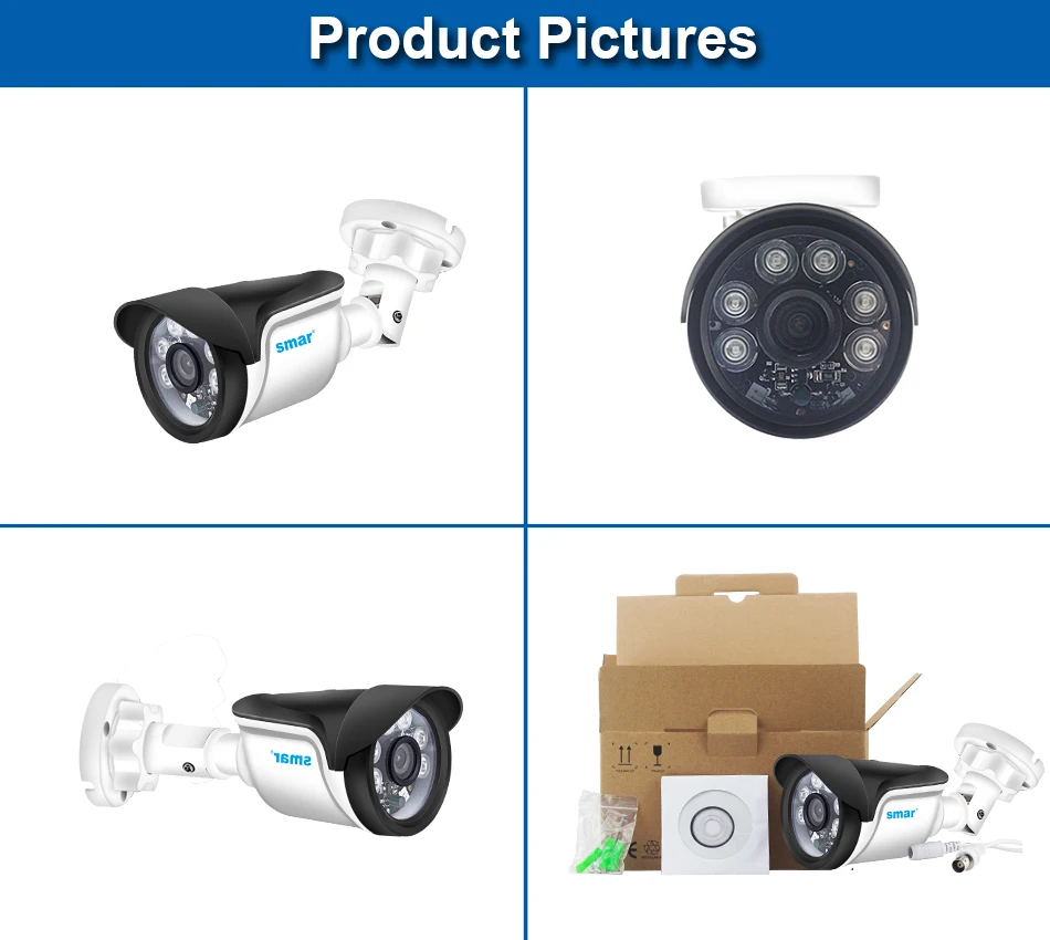 Smar 720P 1080P AHD Camera With IR Cut Filter Night Vision Waterproof Outdoor CCTV Security Bullet Camera (3)