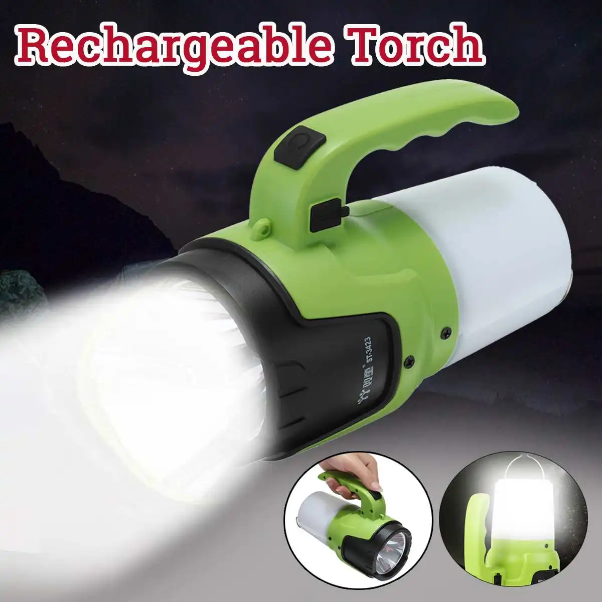 USB Charging LED Work Light Torch Portable Spotlight Hand Lamp Camping Lantern Searchlight for Hiking Hunting
USB Charging LED Work Light Torch Portable Spotlight Hand Lamp Camping Lantern Searchlight for Hiking Hunting