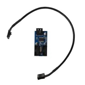 Motherboard USB 9Pin Interface Header Splitter 1 to 2 Extension Cable Extender Adapter 9-Pin USB HUB Connectors for PC Computer
Motherboard USB 9Pin Interface Header Splitter 1 to 2 Extension Cable Extender Adapter 9-Pin USB HUB Connectors for PC Computer