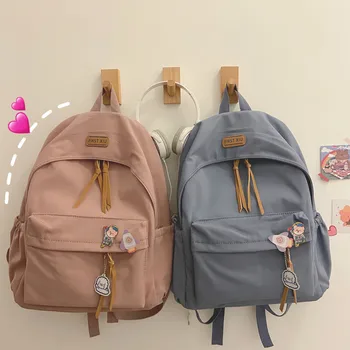 Harajuku Women Nylon Backpack Solid Color School Bag for Teenager Girl Backpack New Fashion Female Backpacks Outdoor Travel Bag
Harajuku Women Nylon Backpack Solid Color School Bag for Teenager Girl Backpack New Fashion Female Backpacks Outdoor Travel Bag
