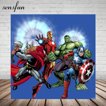 Sensfun Superhero Photography Backgrounds The Avengers Party Backdrop Iron Man Captain America Hulk Boys Birthday Photocall
Sensfun Superhero Photography Backgrounds The Avengers Party Backdrop Iron Man Captain America Hulk Boys Birthday Photocall