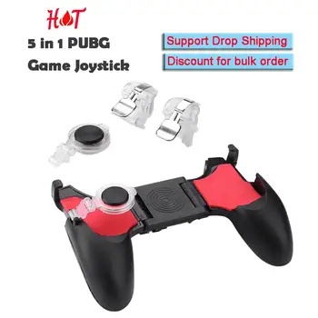 5 in 1 PUBG Moible Controller Gamepad Free Fire L1 R1 Triggers PUGB Mobile Game Pad Grip L1R1 Joystick for iPhone Android Phone
5 in 1 PUBG Moible Controller Gamepad Free Fire L1 R1 Triggers PUGB Mobile Game Pad Grip L1R1 Joystick for iPhone Android Phone