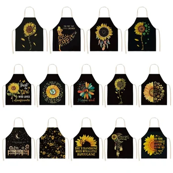 Cute Cartoon Sunflower Print Kitchen Apron Sleeveless Cotton Linen Apron Men and Women Household Cleaning Tools
Cute Cartoon Sunflower Print Kitchen Apron Sleeveless Cotton Linen Apron Men and Women Household Cleaning Tools