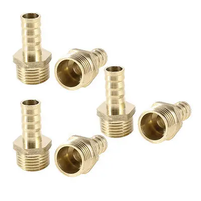 6 Pcs Brass 1/2PT Male Thread 12mm Air Gas Hose Barb Fitting Coupler Adapter
6 Pcs Brass 1/2PT Male Thread 12mm Air Gas Hose Barb Fitting Coupler Adapter