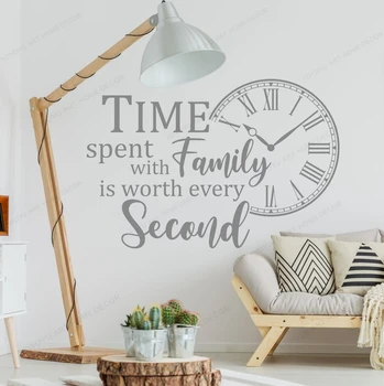 Wall Quote Decal Time Spent with Family is Worth Every Second Wall Sticker Vinyl Adhesive Living Room Kids Room Wall Mural WU254
Wall Quote Decal Time Spent with Family is Worth Every Second Wall Sticker Vinyl Adhesive Living Room Kids Room Wall Mural WU254