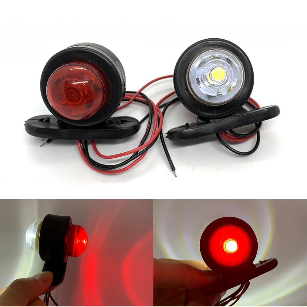2PCS 12V 24V Car Truck Side Marker Light White Red Double Side Stop Turn Signal Indicator Lamp Light For Trailer Lorry Vans
2PCS 12V 24V Car Truck Side Marker Light White Red Double Side Stop Turn Signal Indicator Lamp Light For Trailer Lorry Vans