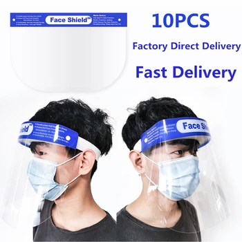 10PCS/Lot Protective Face Eyes Mask Face Shield Transparent Splash-proof Mask Saliva Protection Clear Visor Anti-fog Safety Mask
10PCS/Lot Protective Face Eyes Mask Face Shield Transparent Splash-proof Mask Saliva Protection Clear Visor Anti-fog Safety Mask
