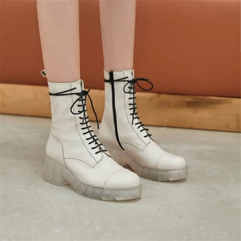 2020 autumn new Martin boots net red explosion white crystal heel short boots female round head thick bottom wild lace up women'
2020 autumn new Martin boots net red explosion white crystal heel short boots female round head thick bottom wild lace up women'