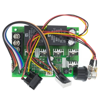 DC10-55V Motor Speed Controller Electric PWM Control Regulator with Reversible Switch Drive Module Input 60A 12V 24V 36V 48V
DC10-55V Motor Speed Controller Electric PWM Control Regulator with Reversible Switch Drive Module Input 60A 12V 24V 36V 48V
