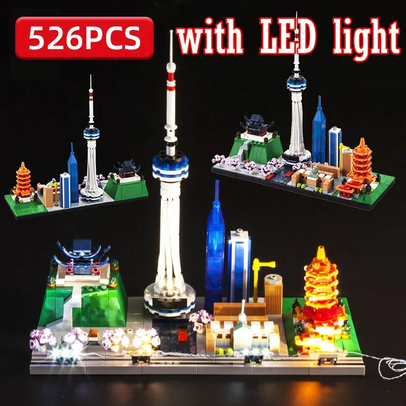 City Architecture Set Building Blocks with LED Light Building Structure Wuhan Skyline 3D Model Constructor Toys for Kids Gifts
City Architecture Set Building Blocks with LED Light Building Structure Wuhan Skyline 3D Model Constructor Toys for Kids Gifts