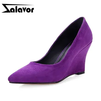 ZALAVOR 2020 Women Pumps Real Leather Work Wedges Shoes Woman Party Sexy Office Female Pumps Footwear Size 34-39 
ZALAVOR 2020 Women Pumps Real Leather Work Wedges Shoes Woman Party Sexy Office Female Pumps Footwear Size 34-39