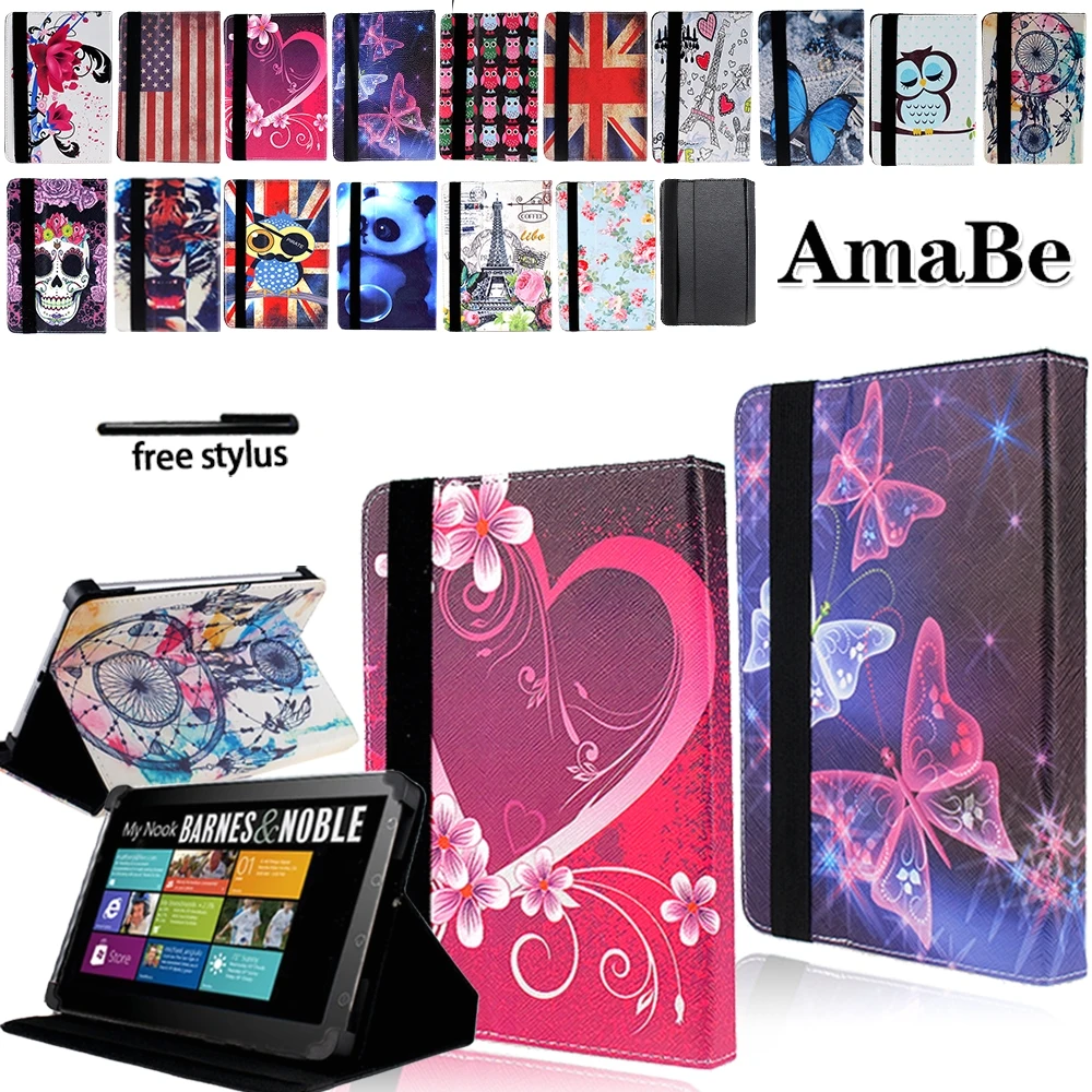 Drop resistance Print Leather Tablet Stand Cover Case for 7" 9" Barnes & Noble NOOK Tablet+ Stylus Protective Shell 
Drop resistance Print Leather Tablet Stand Cover Case for 7" 9" Barnes & Noble NOOK Tablet+ Stylus Protective Shell