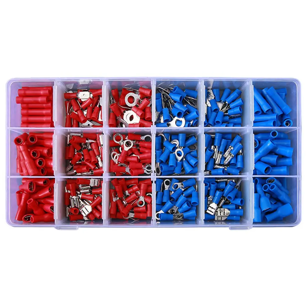 360PCS Terminals Assorted Terminal Block Insulated Electrical Wire Crimp Cable Connector Lugs Ring Lugs Terminals Kits
360PCS Terminals Assorted Terminal Block Insulated Electrical Wire Crimp Cable Connector Lugs Ring Lugs Terminals Kits