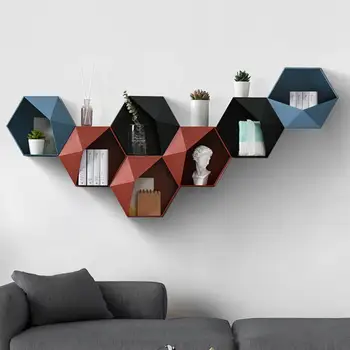 Floating Shelf Living Room Wall-Mounted Geometric Punch-Free Wall Decoration Bathroom Wall Shelf Etagere Mural
Floating Shelf Living Room Wall-Mounted Geometric Punch-Free Wall Decoration Bathroom Wall Shelf Etagere Mural