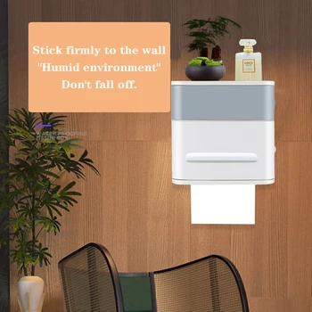 Waterproof Wall Mount Toilet Paper Holder Shelf Toilet Paper Tray Roll Paper Tube Storage Box Creative Tray
Waterproof Wall Mount Toilet Paper Holder Shelf Toilet Paper Tray Roll Paper Tube Storage Box Creative Tray