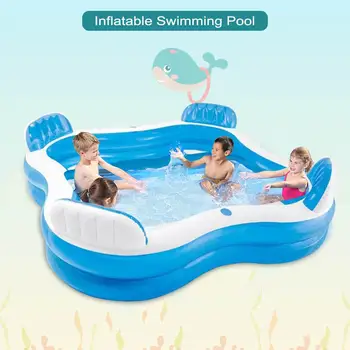 229 X 229 X 46cm Family Inflatable Swimming Pool Blow Up Pool Lounge Inflatable Pool For Child Adults Garden Outdoor Play Pool
229 X 229 X 46cm Family Inflatable Swimming Pool Blow Up Pool Lounge Inflatable Pool For Child Adults Garden Outdoor Play Pool