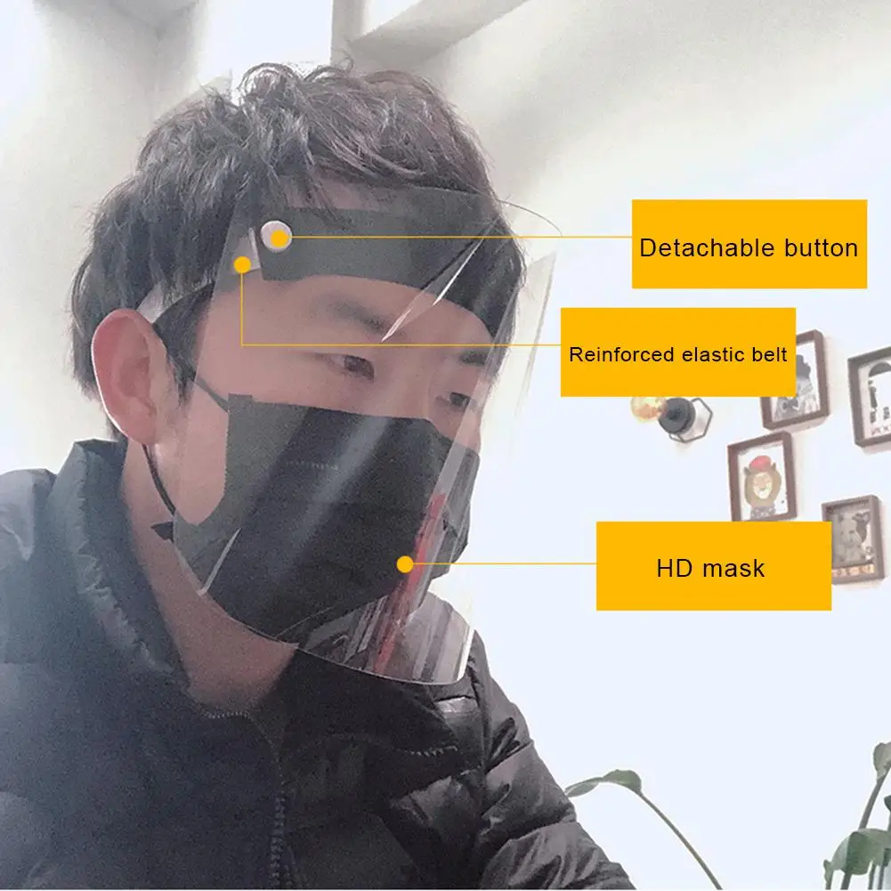 SALE Transparent Anti Splash Dust-proof Protect Full Face Covering Mask Visor Shield Safety Mask Kitchen Cooking Oil Face Mask
SALE Transparent Anti Splash Dust-proof Protect Full Face Covering Mask Visor Shield Safety Mask Kitchen Cooking Oil Face Mask