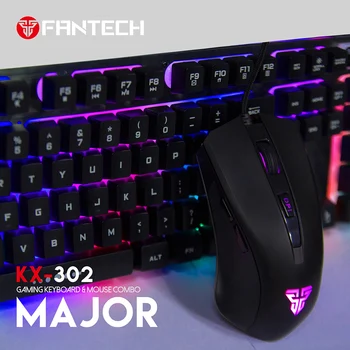 Fantech Mouse And Keyboard KX302 104Key English Gaming Keyboard 3200DPI Adjusted Professional Wired Gaming Mouse For Mouse Gamer
Fantech Mouse And Keyboard KX302 104Key English Gaming Keyboard 3200DPI Adjusted Professional Wired Gaming Mouse For Mouse Gamer