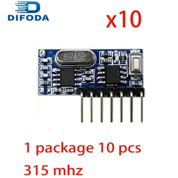 20 Pcs 315Mhz Wireless Remote Control Switch 4CH DIFODA RF Relay EV1527 Encoding Learning Module For Light Relay Receiver
20 Pcs 315Mhz Wireless Remote Control Switch 4CH DIFODA RF Relay EV1527 Encoding Learning Module For Light Relay Receiver