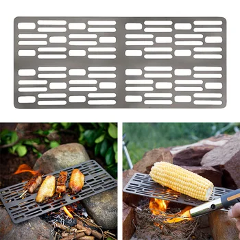 Titanium BBQ Alloy Barbecue Plate Barbecue Rack Camping Picnic Barbecue Tool Heat-resistant Camping Outdoor Grill Net New 
Titanium BBQ Alloy Barbecue Plate Barbecue Rack Camping Picnic Barbecue Tool Heat-resistant Camping Outdoor Grill Net New