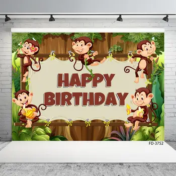 Cartoon Monkey Wall Jungle Safari Animal Birthday Party Banner Background Decor Baby Shower Backdrop Photocall Photo Studio Prop
Cartoon Monkey Wall Jungle Safari Animal Birthday Party Banner Background Decor Baby Shower Backdrop Photocall Photo Studio Prop