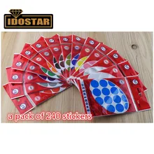 Accessoires de peinture au diamant autocollants pour étiquettes de rangement diamants ronds clous de rangement classés autocollants pour étiquettes de classification un paquet(China)