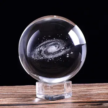 H&D 80mm Galaxy Crystal Ball Glass Sphere Display Globe Paperweight Healing Meditation Ball with Clear Stand for Creative Gift
H&D 80mm Galaxy Crystal Ball Glass Sphere Display Globe Paperweight Healing Meditation Ball with Clear Stand for Creative Gift