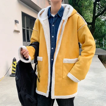 Winter Lamb Fur Coat Men Warm Thick Parka Men Fashion Solid Color Casual Long Hooded Coat Man Cotton Jacket Large Size M-5XL
Winter Lamb Fur Coat Men Warm Thick Parka Men Fashion Solid Color Casual Long Hooded Coat Man Cotton Jacket Large Size M-5XL