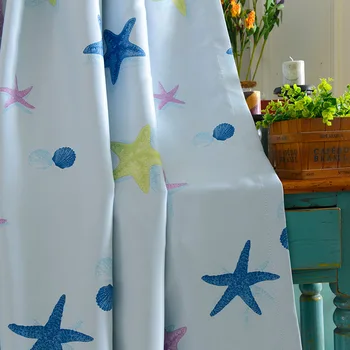 Mediterranean Curtains for Living Room Dining Room Bedroom Starfish Print Shading Study Curtains Custom
Mediterranean Curtains for Living Room Dining Room Bedroom Starfish Print Shading Study Curtains Custom