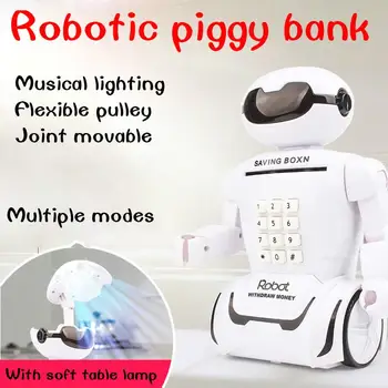 Creative Storage Tank Music Password Multi-function Atm Table Lamp Robot Piggy Bank Decoration Children's Toys
Creative Storage Tank Music Password Multi-function Atm Table Lamp Robot Piggy Bank Decoration Children's Toys