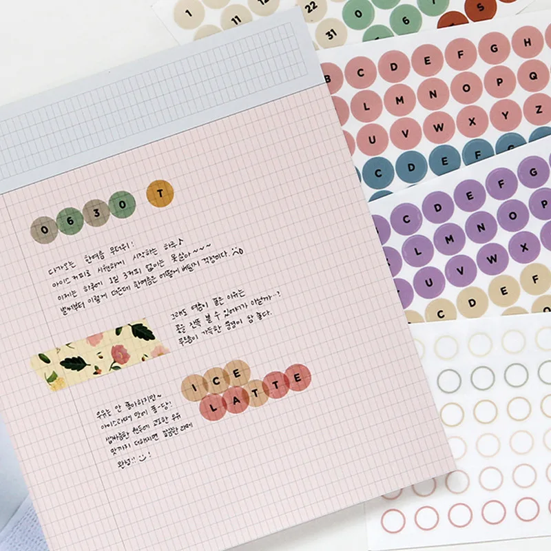 Korean Version INS Washi Dot Alphanumeric Sticker DIY Scrapbook Diary Stationery Circular Decoration Sticker
Korean Version INS Washi Dot Alphanumeric Sticker DIY Scrapbook Diary Stationery Circular Decoration Sticker