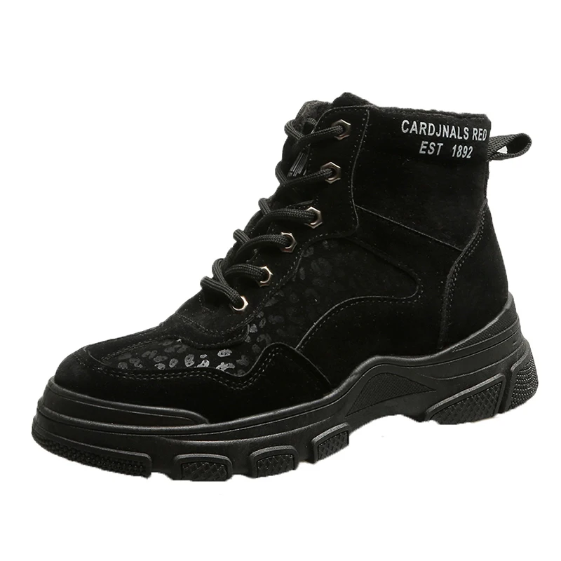 CINESSD Boots Woman Black Leopard Lace Up Winter Plush Velvet Retro Snow Boots Platform Female Warm Casual Shoes Botas Mujer
CINESSD Boots Woman Black Leopard Lace Up Winter Plush Velvet Retro Snow Boots Platform Female Warm Casual Shoes Botas Mujer