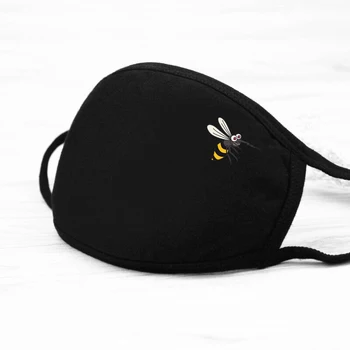 Breathable Cute Bee Windproof Masks Unisex High Quality Anti Dust Masks Mouth Mask Solid Black Kawaii Print Anti reusable Mask
Breathable Cute Bee Windproof Masks Unisex High Quality Anti Dust Masks Mouth Mask Solid Black Kawaii Print Anti reusable Mask