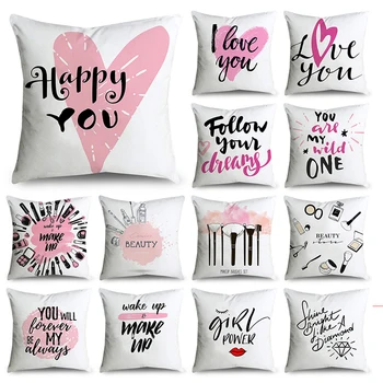 Fashion Pink Letter Pattern Printed Pillow Case Polyester Fiber Soft Car Sofa Home Decoration Pillow Cover
Fashion Pink Letter Pattern Printed Pillow Case Polyester Fiber Soft Car Sofa Home Decoration Pillow Cover