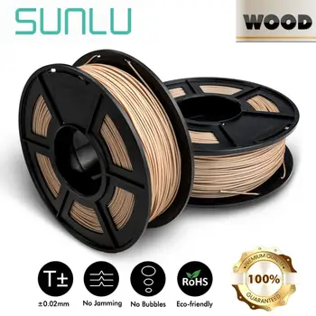 SUNLU WOOD 3d printer filament 1kg 1.75mm use WOOD fibre material better for WOOD color handicraft Birthday gift DIY printing
SUNLU WOOD 3d printer filament 1kg 1.75mm use WOOD fibre material better for WOOD color handicraft Birthday gift DIY printing