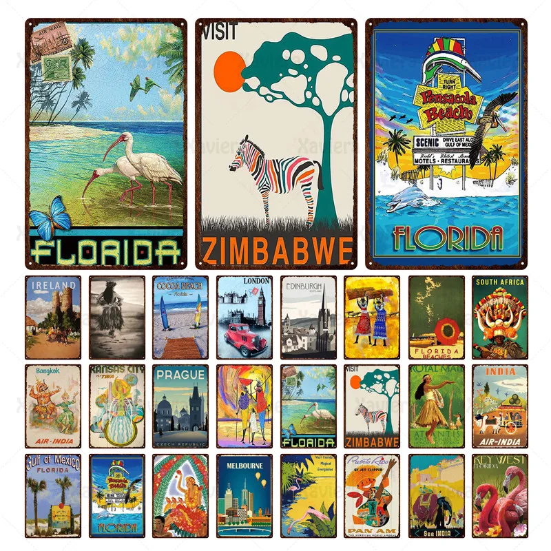 Retro Iron Plaque South Africa & India & Florida Tourist City Metal Tin Sign Vintage Travel Poster Pub Cafe Hotel Home Wall Art
Retro Iron Plaque South Africa & India & Florida Tourist City Metal Tin Sign Vintage Travel Poster Pub Cafe Hotel Home Wall Art