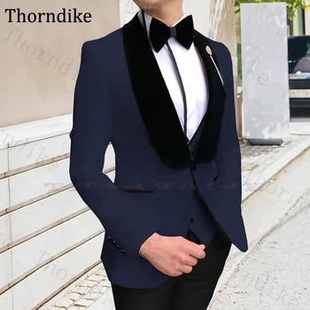 Thorndike Custom Made Wedding Tuxedos Slim Fit Male Suits (Jacket + Pants + Vest) Shawl Lapel Wedding Suit For Men Casual Suits
Thorndike Custom Made Wedding Tuxedos Slim Fit Male Suits (Jacket + Pants + Vest) Shawl Lapel Wedding Suit For Men Casual Suits