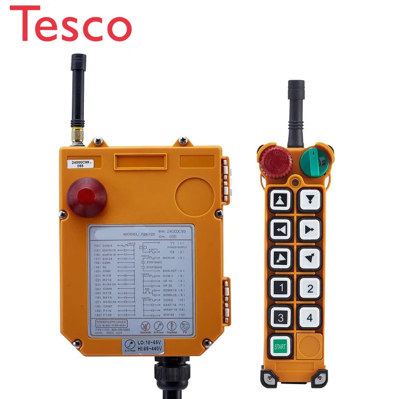 TELECRANE Wireless Double Speed Industrial Remote Controller Electric Hoist Remote Control 1 Transmitter + 1 Receiver F24-10D
TELECRANE Wireless Double Speed Industrial Remote Controller Electric Hoist Remote Control 1 Transmitter + 1 Receiver F24-10D
