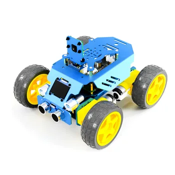New Four Wheel Robot For Raspberry Pi4/3 Model B+/B OpenCV Target Tracking Real-Time Video Transmission (NoDevelopment Board)
New Four Wheel Robot For Raspberry Pi4/3 Model B+/B OpenCV Target Tracking Real-Time Video Transmission (NoDevelopment Board)
