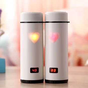 360ml Creative Smart Heart-shaped Thermos Bottle Touch Sensing LED Luminous Water Bottle Couple Gift Stainless Steel Thermos
360ml Creative Smart Heart-shaped Thermos Bottle Touch Sensing LED Luminous Water Bottle Couple Gift Stainless Steel Thermos