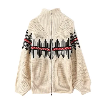 Sweater Coats Women's Clothing Retro Thick Knitwear Zipper Cardigan Jackets Long Sleeve Turtleneck Sueter Mujer Invierno TA3121
Sweater Coats Women's Clothing Retro Thick Knitwear Zipper Cardigan Jackets Long Sleeve Turtleneck Sueter Mujer Invierno TA3121