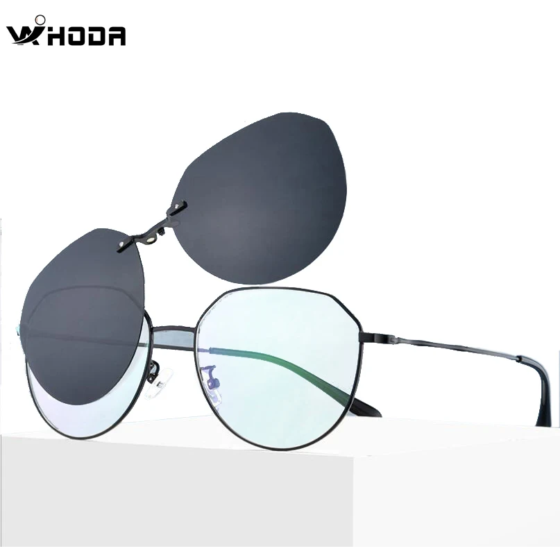 Retro Titanium Alloy Women Magnetic Clips Polarized Sunglasses ,Unisex Myopia Glasses Frames, Metal Prescription TAC Eyewear
Retro Titanium Alloy Women Magnetic Clips Polarized Sunglasses ,Unisex Myopia Glasses Frames, Metal Prescription TAC Eyewear