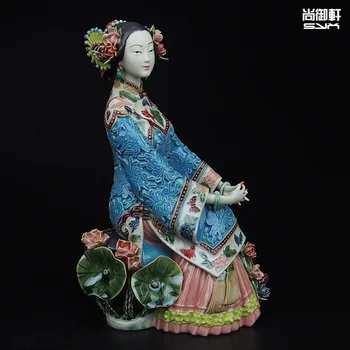 Shiwan doll master Lin Weidong boutique summer ladies figure crafts ceramic ornaments TV cabinet Decor
Shiwan doll master Lin Weidong boutique summer ladies figure crafts ceramic ornaments TV cabinet Decor