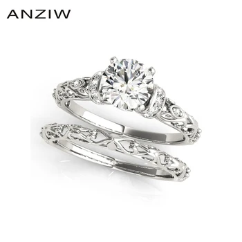 ANZIW Trendy 925 Sterling Silver Wedding Ring Set Women Engagement Anniversary Round Cut Lovely Rings Gift anillos de plata Gift
ANZIW Trendy 925 Sterling Silver Wedding Ring Set Women Engagement Anniversary Round Cut Lovely Rings Gift anillos de plata Gift