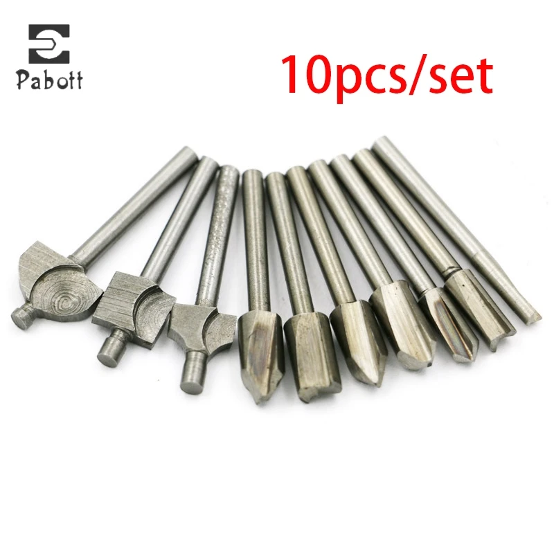10PCS/Lot 1/8 High Speed Steel Mini Shank Electric Trimmer Carpentry Carving Knife Tools Woodworking Router Milling Cutter
10PCS/Lot 1/8 High Speed Steel Mini Shank Electric Trimmer Carpentry Carving Knife Tools Woodworking Router Milling Cutter