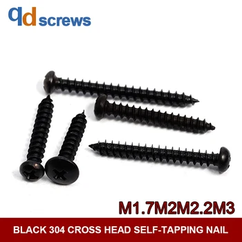 Black Oxide 304 M1.7M2M2.2M2.5M2.9M3 Cross recessed pan head tapping screws self-tapping Phillip round screw GB845 DIN7981
Black Oxide 304 M1.7M2M2.2M2.5M2.9M3 Cross recessed pan head tapping screws self-tapping Phillip round screw GB845 DIN7981