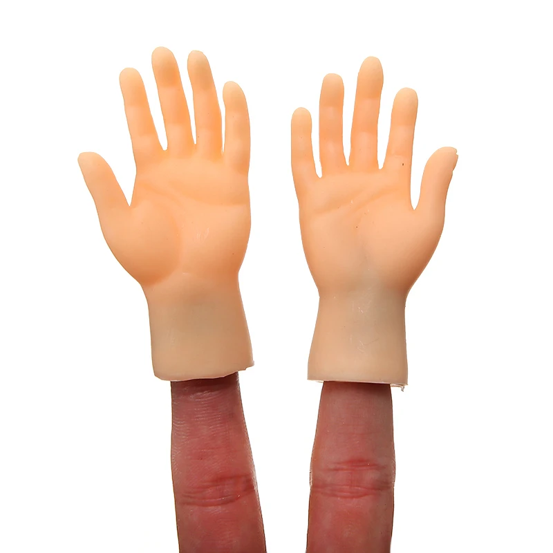 2pcs Finger Toys Finger Puppet Mini Finger Hands Funny Hand Puppet for Game Plastic Cartoon Novelty Interesting Finger Toys